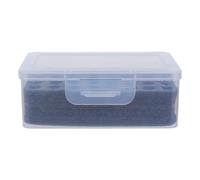 USHOBE BoîTe De Rangement pour Piles AA Et AAA Empilable Et Anti PoussiERe en PP Multi Compartiments pour Armoires Et Lampes De Poche Transparent