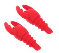 USHOBE Bouchons de Bouteille en Silicone de Homard 2pcs, Décoratifs et Faciles à Utiliser, Accessoires pour Fête et Bar Plusieurs styles