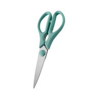 USHOBE Ciseaux Robustes et Solide en Acier Inoxydable Cuisine Vert Multi-usages Lame Dentelée pour Aliments pour Cuisson Professionnelle et Domestique