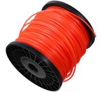 USHOBE Fil de Coupe de Tondeuse à Gazon en Nylon Rond Orange 100m Facile à Utiliser pour Coupe-herbe Jardin et Entretien Extérieur
