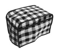 USHOBE Housse de Protection en Coton Noir pour Machine Grille, Résistante à L'usure, Cuisine Style Chic et Apparence Élégante