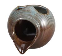 USHOBE Jarreau Céramique Cascade à Circulation Eau avec Ouverture Supérieure pour Fontaine Intérieure Hydroponique Décoration Jardin et Bassin Jarre Décorative pour Fontaines Eau