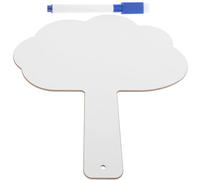 USHOBE Jeu de Tableau de Réponses Portable Blanc Double Face pour Étudiants en Bois et Abs Solide, Ardoise Effaçable à Sec Salle de ouleur Aléatoire