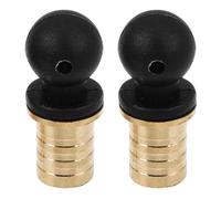 USHOBE Lot de 2 Bouchons de Vin en Laiton de Calebasse pour Conservation et Stockage, Design DIY Unique pour Boissons Pétillantes et Gourdes à Vin