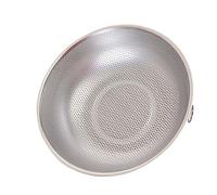 USHOBE Panier à Riz en Acier Inoxydable Argenté 28,5cm Cuisine, Bassine D'égouttage et Lavage de Légumes Filtration