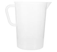 USHOBE Pichet Réutilisable en Plastique Double Graduation 5000ml Doseur Résistant à Haute Température pour Jus et Crème Cuisine