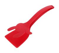 USHOBE Pince à Spatule en Nylon Rouge Portable Multifonctionnelle Cuisine, pour Retourner Œufs et Poissons avec Facilité et Précision