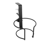 USHOBE Porte-gobelet de Bureau en Acier au Carbone Noir à Pince Réglable, Support Portable et Facile à Nettoyer pour Organiser Tasses et Mugs à Côté du Poste de Travail