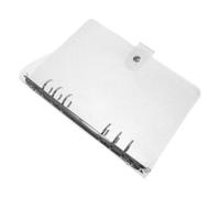 USHOBE Protège Cahier en Pvc Reliure à Six Trous, Couverture Étanche pour Bloc-notes Rechargeable, Protection pour Agendas et Documents de Bureau