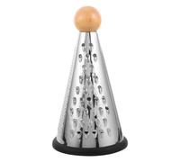 USHOBE Râpe à Légumes Manuelle en Acier Inoxydable Argenté Poignée Antidérapante Sphérique, Design Cône et Nettoyage Facile Cuisine Domestique