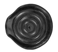 USHOBE Repose-cuillère en Céramique Noir Finition Unique de Four, Support Fonctionnel et Élégant pour Accessoires de Table et Expériences Culinaires Raffinées