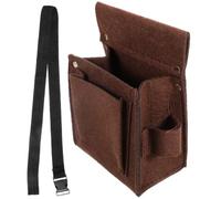 USHOBE Sacoche Résistante Pochette à Outils Ceinture pour Chantier de Construction Portable en Fibre et Rangement Pratique des Outils pour Charpentier