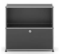 USM Haller Buffet 1 ouvert / 1 rabat gris anthracite - USM SIDEBOA 1OFF 1KLAP FD SCH
