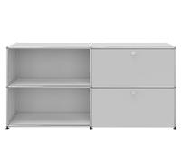 USM Haller Buffet 2 Ouverts / 2 volets à droite Blanc pur - FAST DELIVERY - USM SIDEBOARD OFF KLAPP RE FD