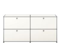 USM Haller Buffet 4 dossiers Blanc pur - FAST DELIVERY - USM SIDEBOARD 4 KLAPPEN FD
