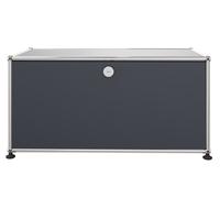 USM Haller Lowboard mit einer Klappe anthrazit - USM LOWBOARD 1 KLAPPE ANTHRA