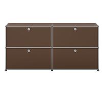 USM Haller Sideboard E2 buffet avec 4 portes pliantes - brun - USM DE_QS_E2 22
