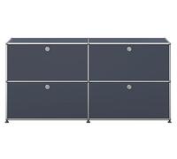USM Haller Sideboard E2 buffet avec 4 portes pliantes - QUICK SHIP anthrazitgrau - USM DE_QS_E2 33