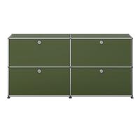 USM Haller Sideboard E2 buffet avec 4 portes pliantes - Vert olive - USM DE_QS_E2 36