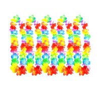 USOHJZ Guirlande de Couronne Fleurs hawaïennes, 15 pièces/Ensemble, Collier hawaïen, décor Ferme Florale, Fourniture hawaïenne for fête d'anniversaire et Mariage