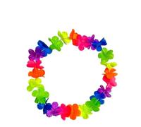 USOHJZ Guirlandes fluorescentes Multicolores, Collier de Fleurs artificielles hawaïennes Tropicales, Couronne, décoration fête Danse, d'anniversaire Plage(24 Strings)