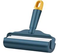 USOHJZ Rouleau De Papier Déchirable, Brosse À Collant, Rasoir en Peluche, Outil Nettoyage Ménager, Épilateur Poils d'animaux, Vêtements, 4 Pièces(Blue Yellow)