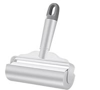 USOHJZ Rouleau De Papier Déchirable, Brosse À Collant, Rasoir en Peluche, Outil Nettoyage Ménager, Épilateur Poils d'animaux, Vêtements, 4 Pièces(White Grey)