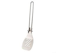 Ustensile BBQ Pliant Acier pour Randonnée Ustensile BBQ Pliant(Spatula) | Cuillère légère 164g, acier inoxydable hygiénique, parfaite pour voyage et pique-nique, facile à nettoyer