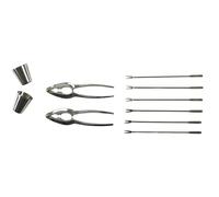 Ustensiles à Crustacés - COOK CONCEPT - 10 Pièces - Inox - Gris