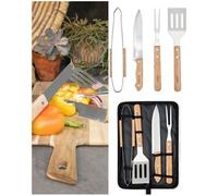 Ustensiles à Plancha Barbecue en acier inoxydable Pour barbecue + Sacoche