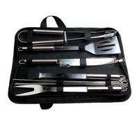 Ustensiles de barbecue - CUNEARY - Set de 10 - Inox - Noir - Indispensables pour grillades