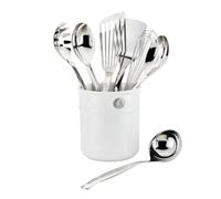 Ustensiles de cuisine DISPOSITIONS, set de 8 pc, argent, acier inoxidable, Hestan