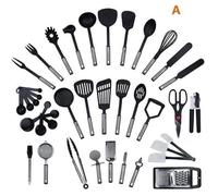 Ustensiles de cuisine - EGSII - Kit 40 PCS - Nylon et acier inox - Anti-adhésif - Durable