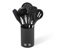 Ustensiles de cuisine - MAESTRO - MR-1542-BLACK - 8 éléments - Silicone Noir - Résistant à la chaleur