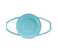 Ustensiles de cuisine Plateau à vapeur pour les repas quotidiens, insert en silicone avec poignées latérales à base surélevée, petits à légumes réutilisables, panier à vapeur de fruits de mer, à