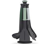 Ustensiles de cuisine set ELEVATE 10540, 6 pièces, avec support, gris / vert, Joseph Joseph