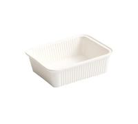 Ustensiles de cuisson Assiette rectangulaire, assiette de cuisson, riz cuit, bol à salade fruits légers, sensation Premium, vaisselle en céramique for le thé l'après-midi Plaques de four(8.25 inches)