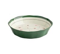 Ustensiles de cuisson Plat de cuisson en céramique avec motif cerise sous glaçure Plaques de four