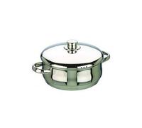 IBILI - Marmite avec couvercle Oslo, 16 cm, Acier inoxydable, Compatible avec l’induction