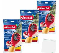 usy Lot de 3 gants de ménage Vileda de protection robuste (3 x taille M)