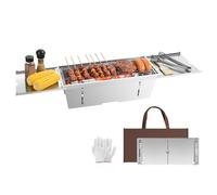 Uten Barbecue Pliable Portable, Barbecue au Charbon de bois, BBQ Camping