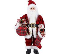 Uten Figurine de Père Noël, Debout de Père Noël Rouge 43 cm/17 in Traditionnelle Décoration de Noël GNOME Chiffres Noël Mignon Ornement pour Les Ornements de Table Fête de Noël