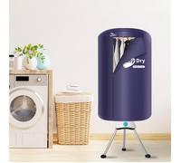UTEN Sèche-Linge Électrique 1000W Portable Séchoir à Linge avec Minuterie Réglable Capacité 10kg pour Appartement Maison