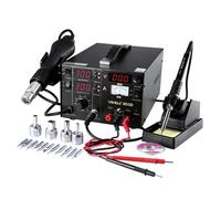UTEN Station de Soudage 853D 3 en 1, Air Chaud Fer à Souder,Alimentation DC, Station de Dessoudage SMD BGA