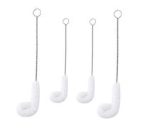 UTHCLO 1 Brosse De Nettoyage Flexible Pour Biberons Et Bouteilles Lot De Grandes Petites Acier Inoxydable Et Fibres Résistantes Adaptée Aux Bouteilles Gobelets Et Récipients 4 Pièces