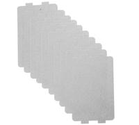 UTHCLO 10 Pièces Feuille Mica Isolante Thermique Argentée Résistante la Chaleur pour Micro-ondes, Accessoires Plaque Double Face, Couvercle Guide D'ondes