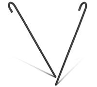 UTHCLO 2 Ensembles Béquille Décorative de Fête Noire en Plastique | Accessoires Halloween, Usage Scène et Soirée, pour Ados, Léger, Stable, Sûr, Noir