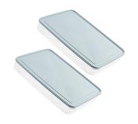 UTHCLO 2 pièces Boîte à Œufs Empilable Plastique Alimentaire Organisateur Réfrigérateur Stable et Gain de Place Contenant Œufs sans Odeur pour Cuisine Familiale