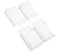 UTHCLO 2 Pièces Lot de 2 Distributeurs Transparents pour Cotons-tiges de Voyage, Boîte Anti-poussière Étanche, Petit Format 10,5 X 3,8 X 2,2 Cm, Rangement Portable pour Cosmétiques et