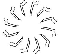 UTHCLO 20 Pièces Crochet pour Tableau Perforé Dimensions 10x4x2,5cm en Acier Inoxydable Noir, Double Bras Ergonomique, Support Sécurisé pour Outils et Accessoires Atelier ou Garage,